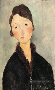 portrait Tableau Peinture - Portrait d’une jeune femme 1 Amedeo Modigliani